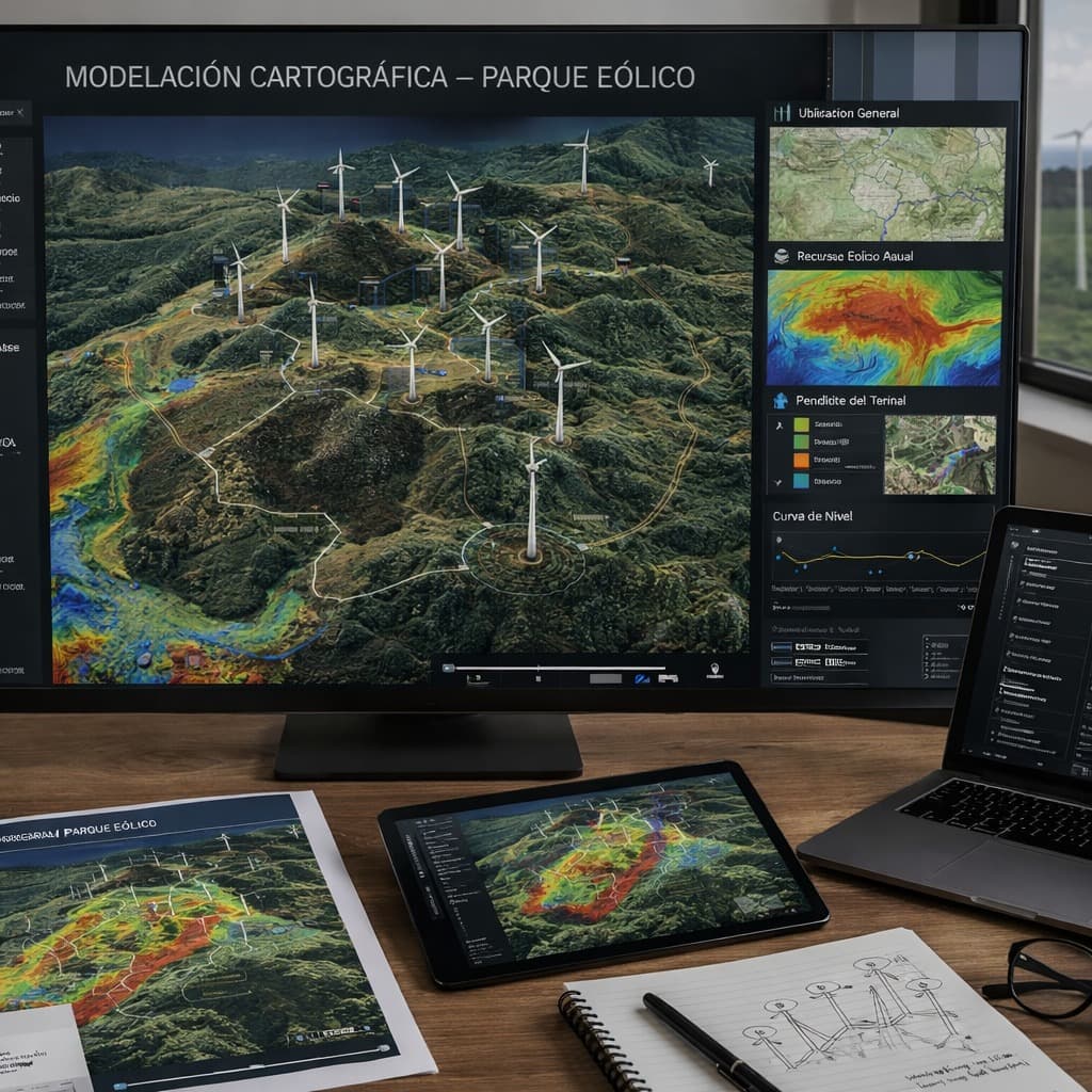 Modelación parque eólico